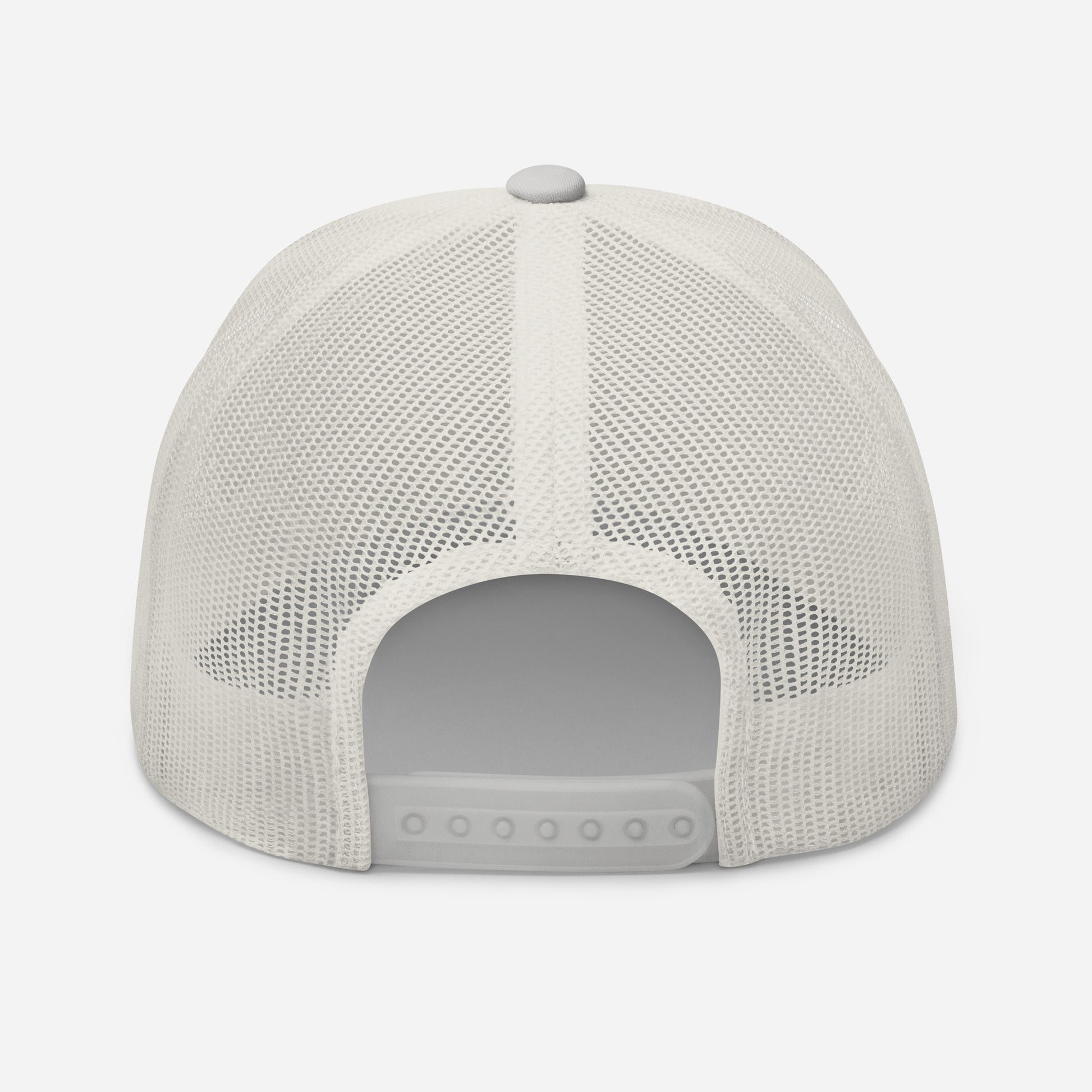 Casquette Trucker, brodée « Pêcheur patient, poisson méfiant », vue arrière, image 80