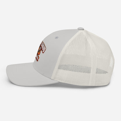 Casquette Trucker, brodée « Barbecue chaud, chef heureux », image 81