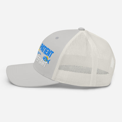 Casquette Trucker, brodée « Pêcheur patient, poisson méfiant », image 81