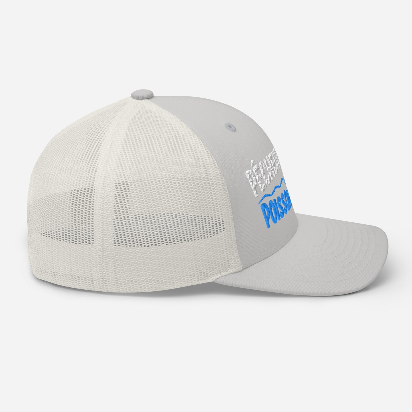 Casquette Trucker, brodée « Pêcheur patient, poisson méfiant », image 83