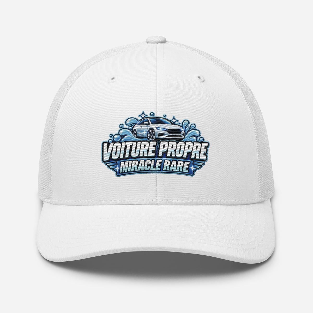 Casquette Trucker, brodée « Voiture propre, miracle rare », vue de face, image 98