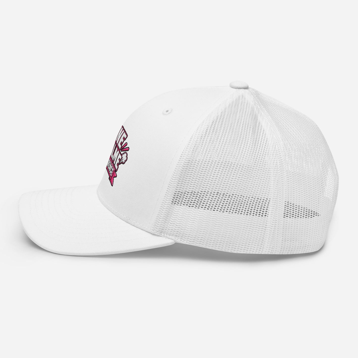 Casquette Trucker, brodée « Reine du calme, en apparence », image 100