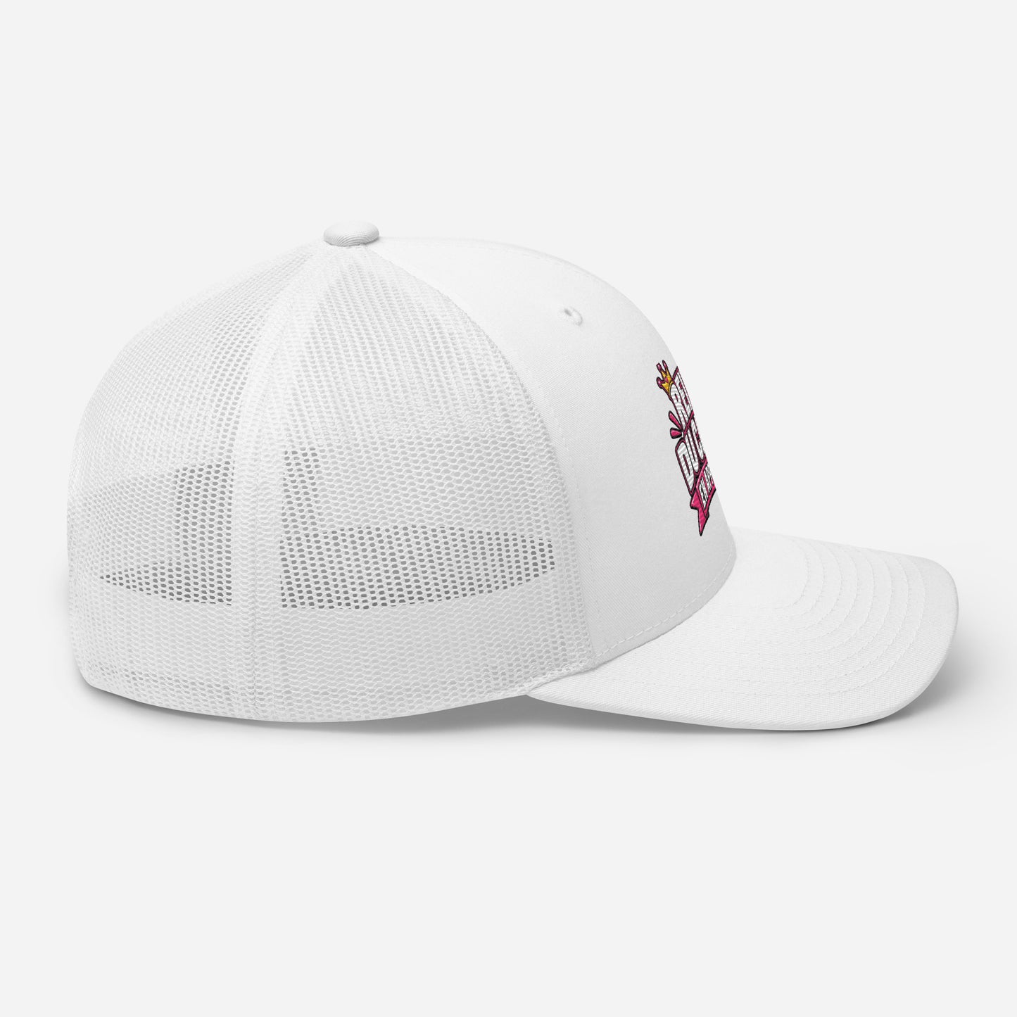 Casquette Trucker, brodée « Reine du calme, en apparence », image 101