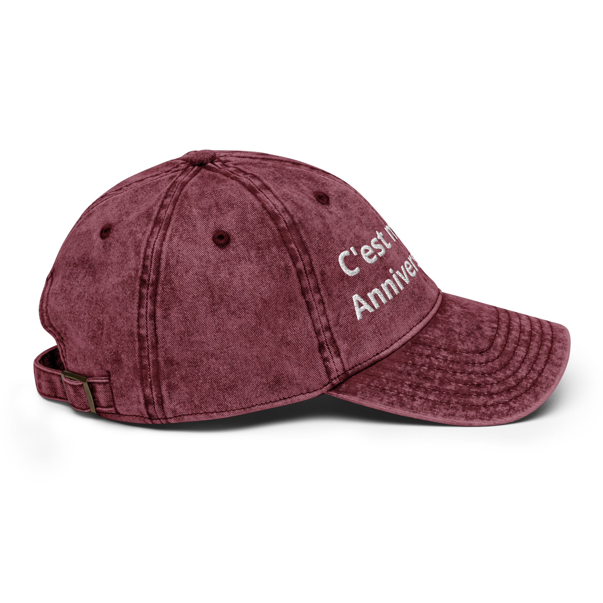 Casquette Baseball, brodée « C'est mon anniversaire », en Bordeaux, image 19