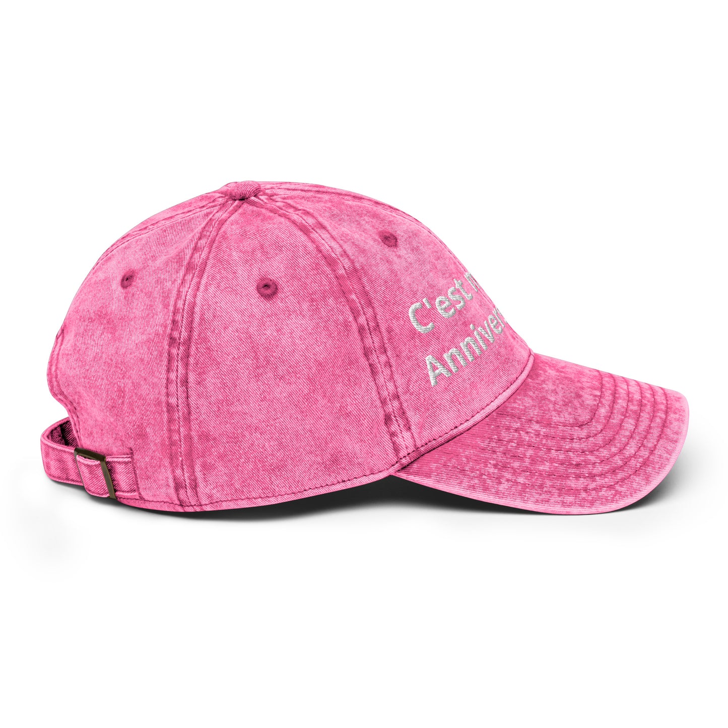 Casquette Baseball, brodée « C'est mon anniversaire », en Rose, image 29