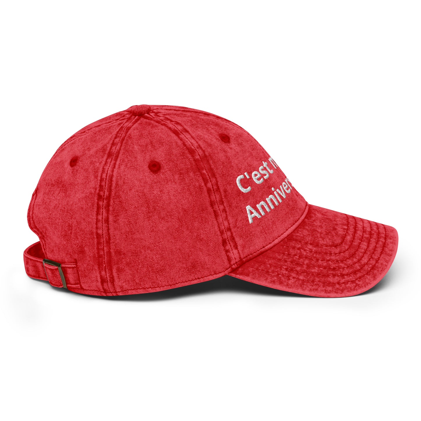 Casquette Baseball, brodée « C'est mon anniversaire », en Rouge, image 24